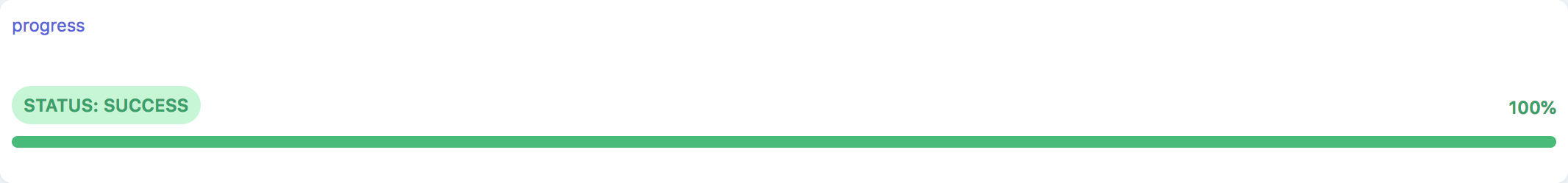 Screenshot of the training-progress component